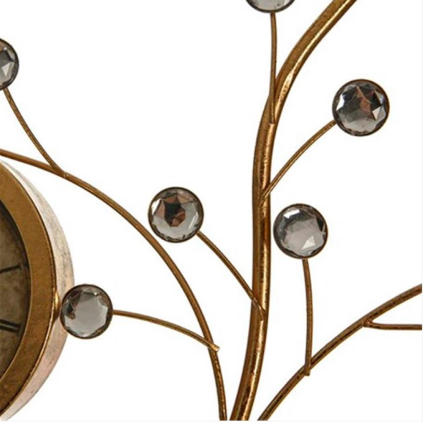 Vitale Kristal Metal Masa Saati 35 x 12 x 47 cm