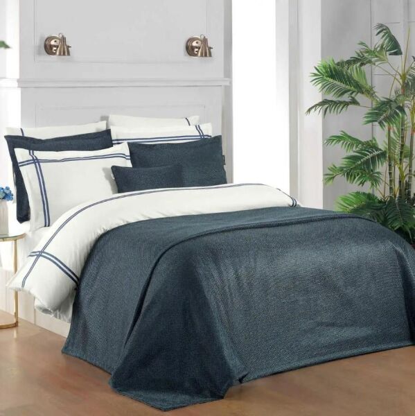 Sarev Ventus Yatak Örtüsü Nevresim Takımı Mavi Çift Kişilik