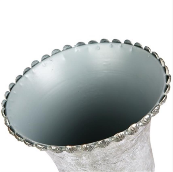 Vitale Metal Gümüş Vazo 20.5 x 41 cm