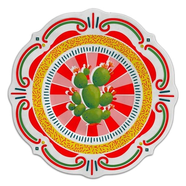 Baci Milano Dolce Vita Palm 6'lı Servis Tabağı 28 cm Melamin