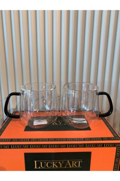 Lucky Art Classica LYHL-003 200 ml Çift Cidarlı Borasilikat Americano Bardak Seti
