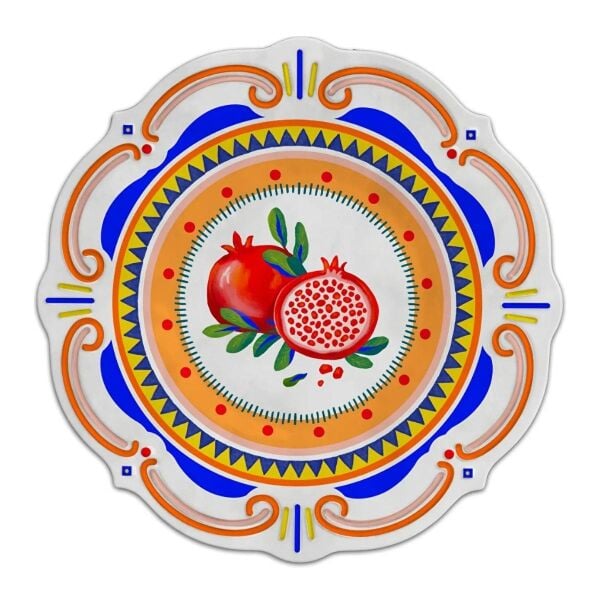 Baci Milano Dolce Vita Nar 6'lı Servis Tabağı 28 cm Melamin