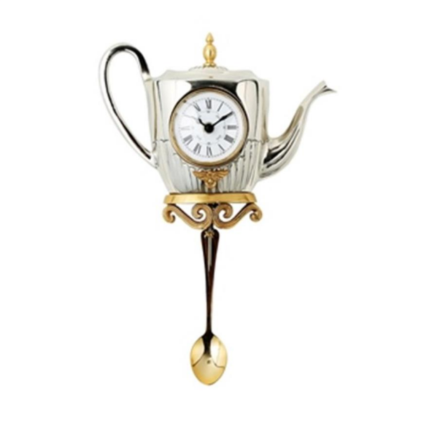 Vitale Ellora Çaydanlık Model Duvar Saati 25 cm