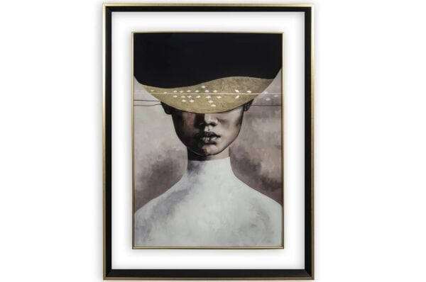 Mikasa Moor Gold Shadow White Tablo 90x120 cm