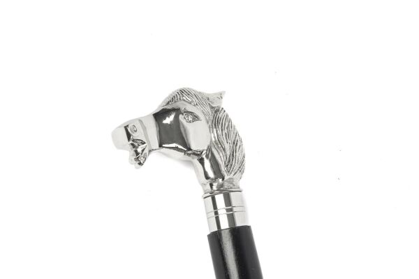 Mikasa Moor Gümüş Dekor At Figürlü Baston 95 cm