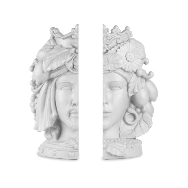 Baci Milano Teste Matte 2li Kitap Tutucu Beyaz