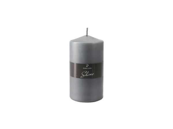 Porland Shİne Blok Mum Gri 7x14cm