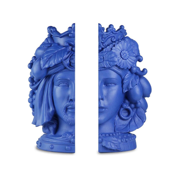 Baci Milano Teste Matte 2li Kitap Tutucu Mavi