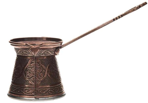 Kosova No 3 Zamak Döküm Cezve Bakır Gümüş