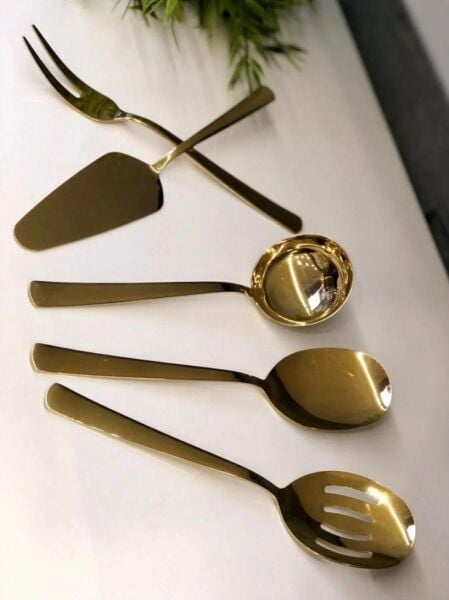 Roy King Venüs 5 Prç Parlak Titanyum Sos Takımı