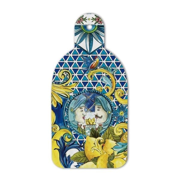 Baci Milano Sicily Kesme Tahtası 17 cm x 35 cm Mavi