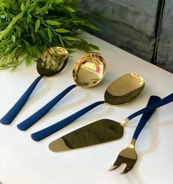 Roy King Venüs Sos Seti Parlak Altın Lacivert