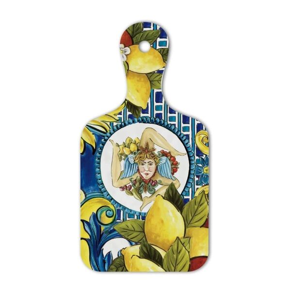 Baci Milano Sicily Kesme Tahtası 13 cm x 25 cm Mavi