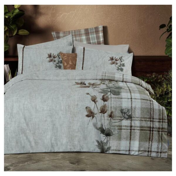 Sarev Frances Fancy Nevresim Takımı Çift Kişilik  2Yastık-Bej