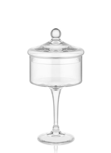 The Mia Cam Kapaklı Ayaklı Şekerlik 33 x 18 x 18 cm
