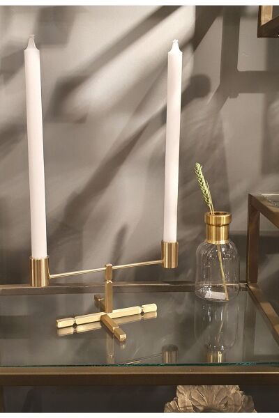 The Mia Brass Pirinç Şamdan Ayaklı