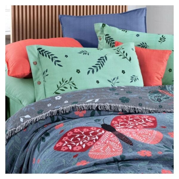 Sarev Abrial Pike Takımı Tek Kişilik 1 Yastık Yeşil