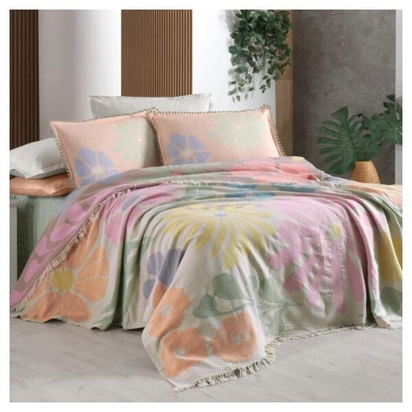 Sarev Avril Pike Takımı Çift Kişilik 2 Yastık Multicolour