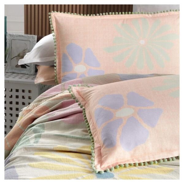 Sarev Avril Pike Takımı Çift Kişilik 2 Yastık Multicolour