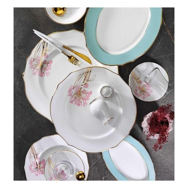 Evaliza Buket Yeşil Kahvaltı Takımı 42 Parça