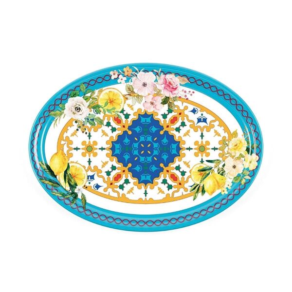 Guzzini Flower Lemon Oval Tabak 50 cm x 36 cm x 3 cm