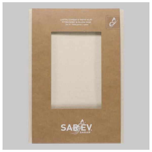 Sarev New Slow City 180X200 Fıtted Sheet Krem