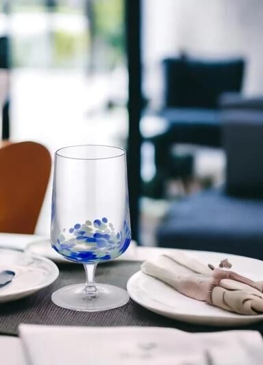 The Mia El Boyaması Şarap Kadehi 350 ml