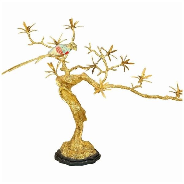 Lucky Art Prinç Kuşlu Ağaç Dekor 45x120 cm