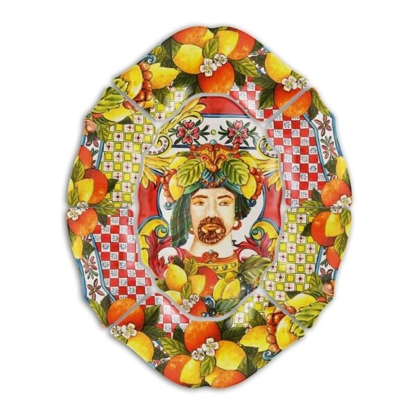 Baci Milano Sicily 7 Parça Meze Tabağı Turuncu