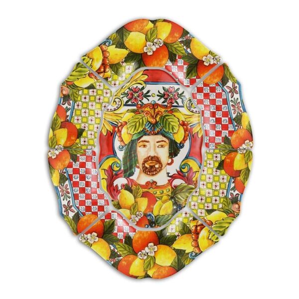 Baci Milano Sicily 7 Parça Meze Tabağı Turuncu