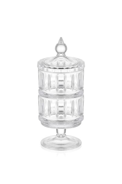 The Mia Cam Kapaklı 2'li Şekerlik 20 x 8 cm