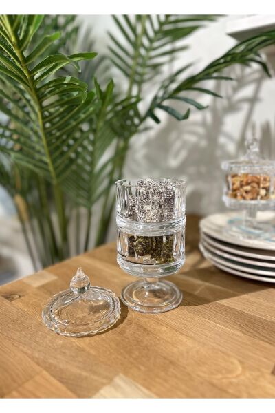 The Mia Cam Kapaklı 2'li Şekerlik 20 x 8 cm