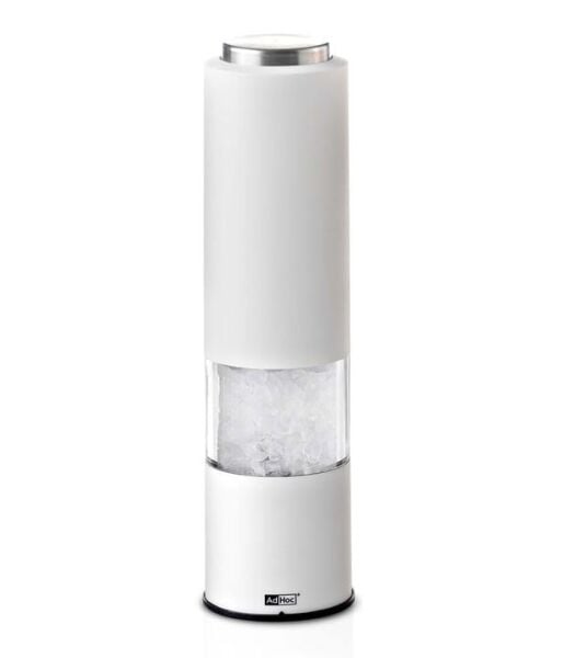 Adhoc Tropica Black Elektrikli Tuz/Biber Değirmeni Beyaz