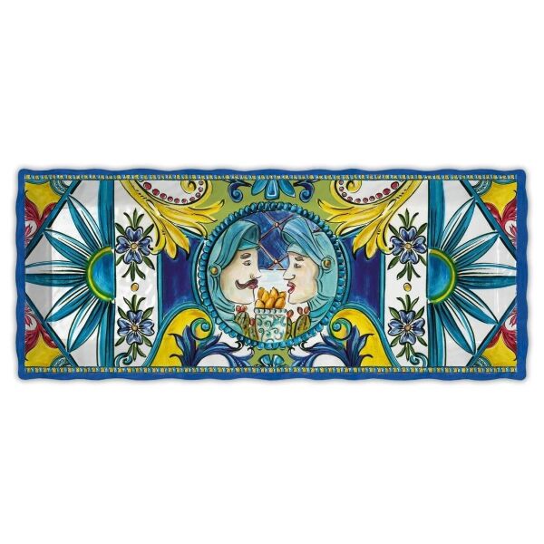 Baci Milano Sicily Tepsi 49 cm x 20 cm Mavi