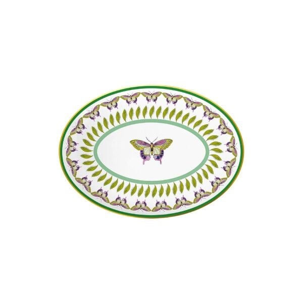 Baci Milano Amazzonia Oval Tabak 31 cm Porselen