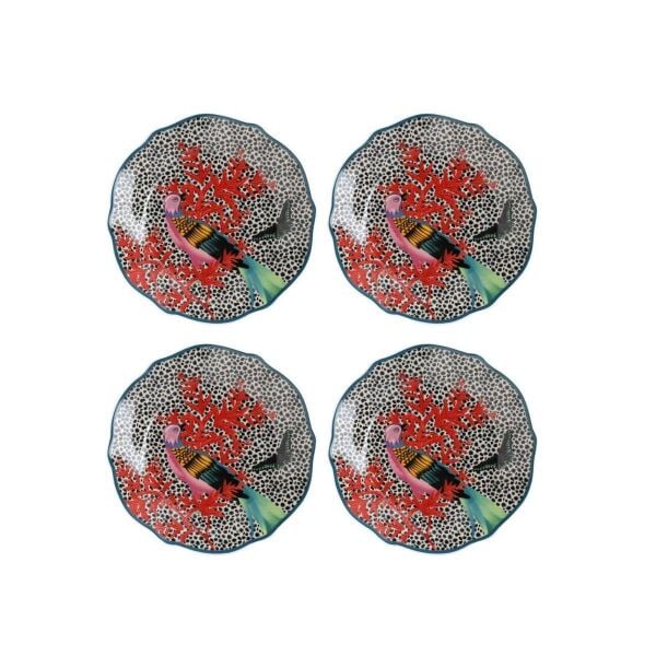 Mikasa Sarah Arnett Porselen 4lü 19 Cm Pasta Tabağı Seti