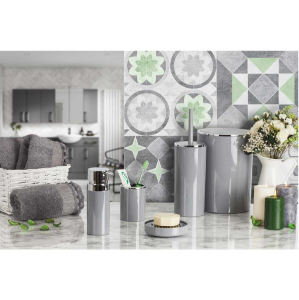 Primanova Lenox Gri 5'li Banyo Seti