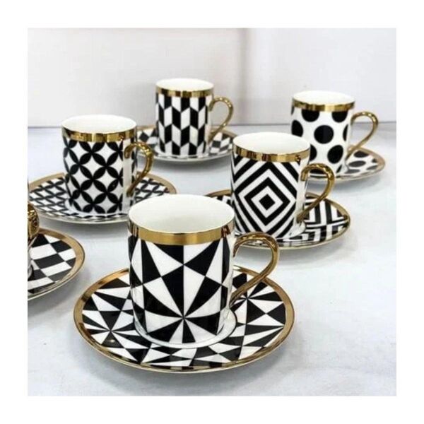 Kosova İst-181 200cc 6'lı Nescafe Takımı-Black Pattern