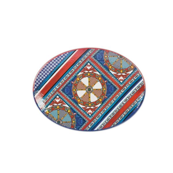 Baci Milano Sole Mio Oval Tabak Melamin 49x36 cm