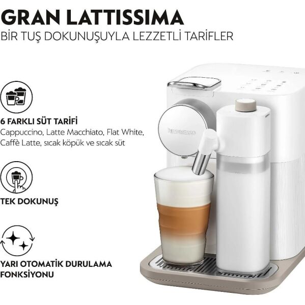 Nespresso F541 Gran Lattissima Süt Çözümlü Kahve Makinesi