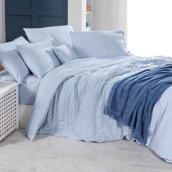 Sarev Mood Comfort Leon Nevresim Takımı Tek Kişilik 1 Yastık Mavi