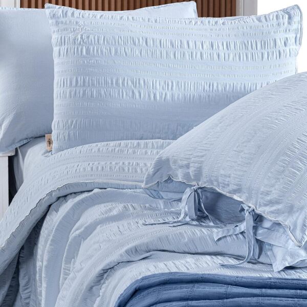 Sarev Mood Comfort Leon Nevresim Takımı Tek Kişilik 1 Yastık Mavi