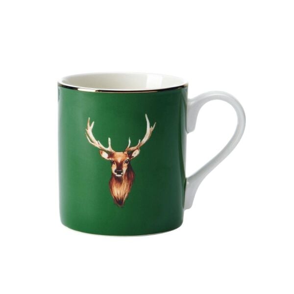 Mikasa Fine China 280 ml Düz Taraflı Kupa Geyikli