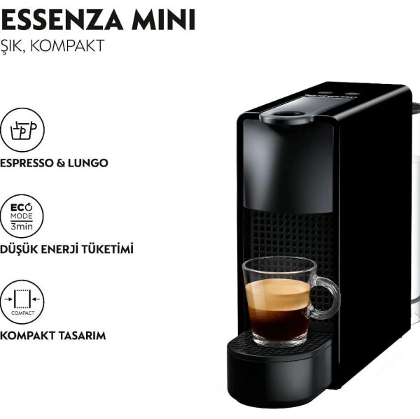 Nespresso C30 Essenza Mini Siyah Kahve Makinesi