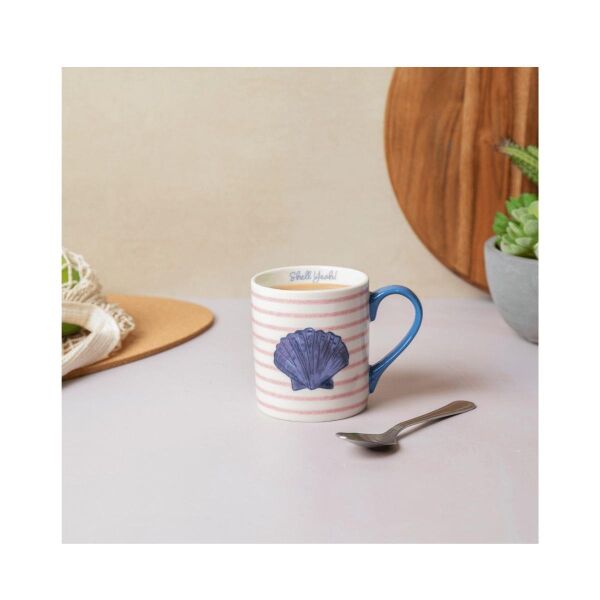 Mikasa Fine China 280 ml Düz Taraflı Kupa Deniz Kabuğu