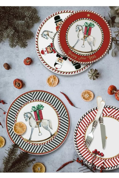 The Mia Nutcracker Servis Tabağı 6'lı Seti 26 cm