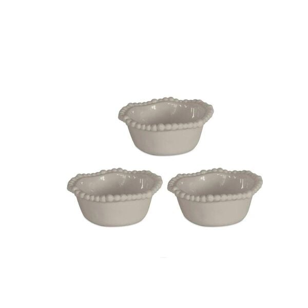 Baci Milano Jk&K Melamin 3lü Küçük Kase 12 cm - Kahverengi