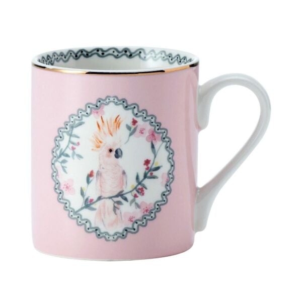 Mikasa Fine China 280 ml Düz Taraflı Kupa Kakadu