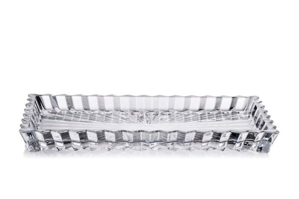 Rogaska 35*19 Ayaksız Sunum Tabak Cown Jewel