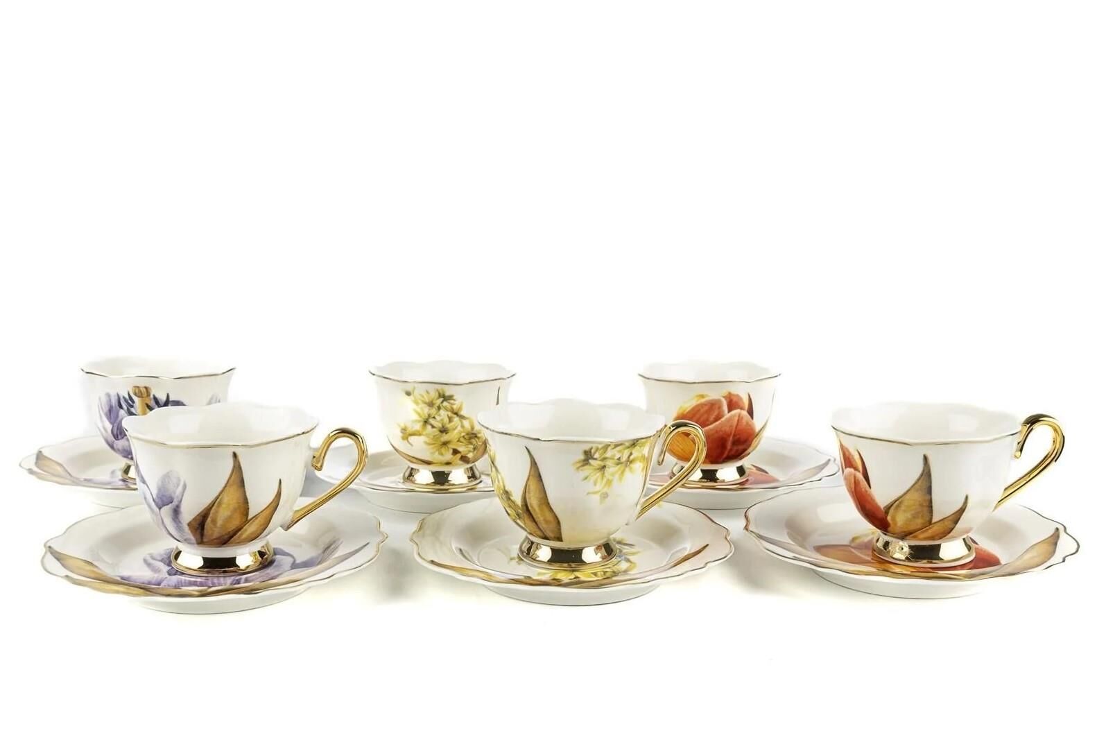 Mikasa Moor Fiore Çörekli 6'lı Kahve Fincan Seti 90cc